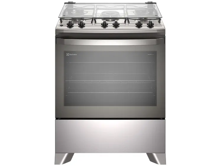 Fogão de Piso a Gás Electrolux 5 Bocas Cinza Efficient PerfectCook FE5IC