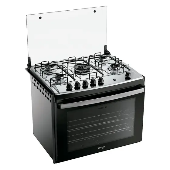Fogão de Embutir a Gás Dako 5 Bocas Mesa de Inox Bivolt Supreme