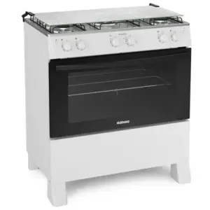 Fogão de Piso a Gás Itatiaia 5 Bocas Branco com Forno 88L e Acendimento Automático Bivolt Star New