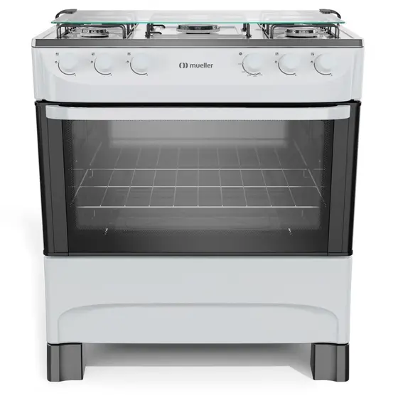 Fogão de Piso a Gás Mueller 5 Bocas Branco com Acendimento Manual