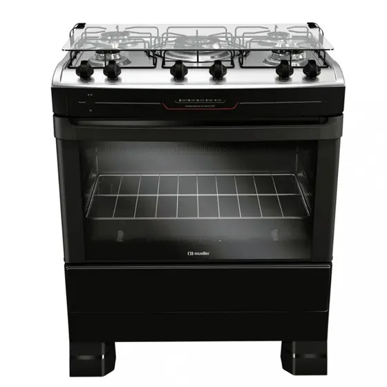 Fogão de Piso a Gás Mueller 5 Bocas Acendimento Automático MFI5BF