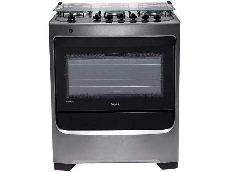 Fogão de Piso a Gás Consul 6 Bocas Inox CFS6NARUNA