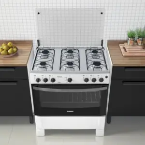Fogão de Piso a Gás Itatiaia 6 Bocas Branco com Acendimento Automático Waves