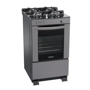 Fogão a Gás Venax 4 Bocas Grafite Delplus Vitreo BL Fogão a Gás Venax 4 Bocas Grafite Delplus Vitreo BL