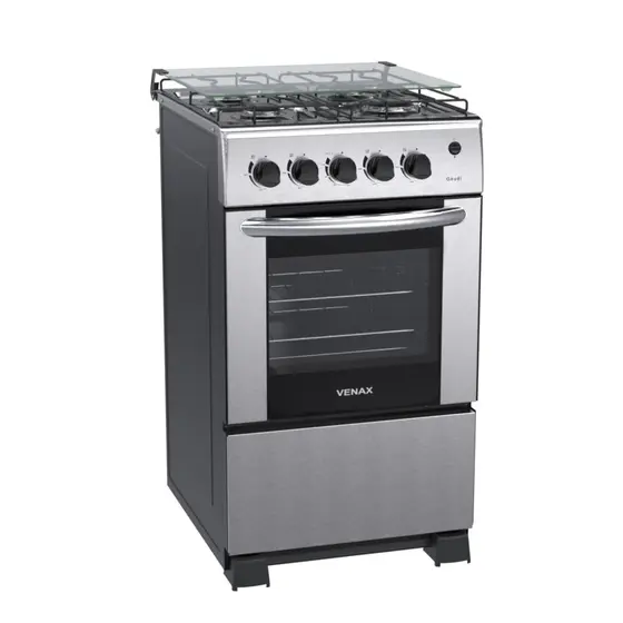Fogão a Gás Venax 4 Bocas Inox Gaudi GIII