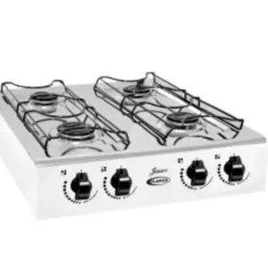 Fogão a Gás de Mesa Clarice 4 Bocas Branco