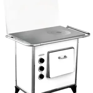 Fogão a Gás Clarice Branco Modelo A Lenha Para Apartamento e Casa