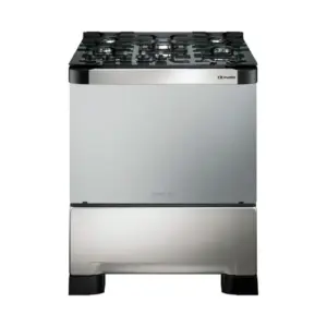 Fogão a Gás Mueller 5 bocas Inox Com Mesa de Vidro Bivolt Decorato Vetro Fogão a Gás Mueller 5 bocas Inox Com Mesa de Vidro Bivolt Decorato Vetro