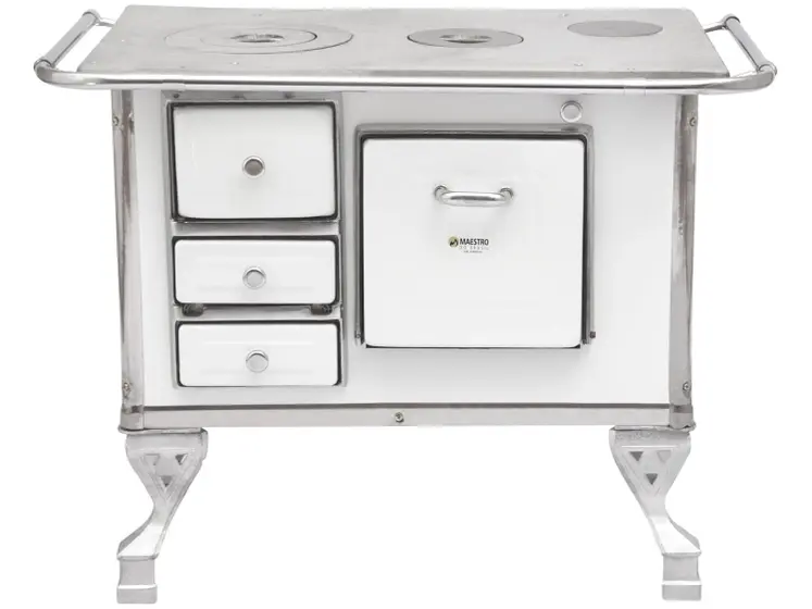 Fogão a Lenha Maestro 2 Bocas Branco N1 Direito