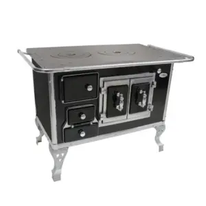 Fogão a Lenha Clarice Porta Dupla Direito Chapa em Ferro Fundido Simples N2 Fogão a Lenha Clarice Porta Dupla Direito Chapa em Ferro Fundido Simples N2