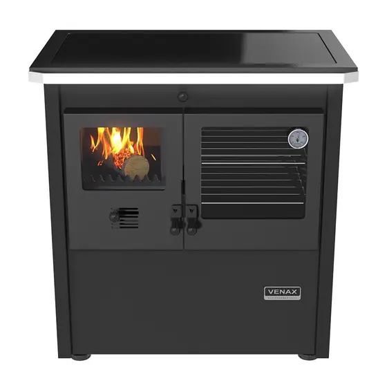 Fogão a Lenha Venax Preto Le Corbusier N 1