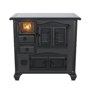 Fogão a Lenha Venax Preto Onix Princess Premium N 1