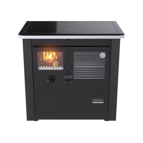 Fogão a Lenha Venax Preto Le Corbusier N 2