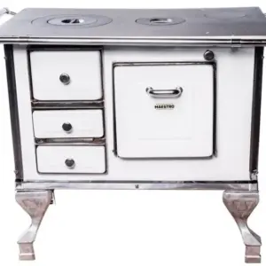 Fogão a Lenha Maestro Branco Direito N1 Fogão a Lenha Maestro Branco Direito N1