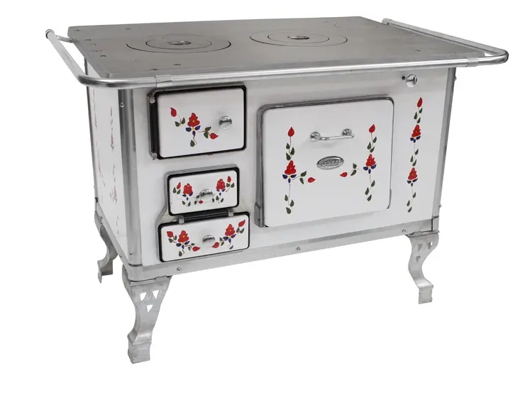 Fogão a Lenha Clarice Ferro Fundido Direito Floreio N2