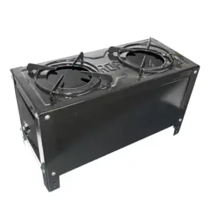 Fogão a Lenha Portátil Roa 2 bocas com Grelha Esmaltada