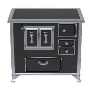 Fogão a Lenha Venax Vitrocerâmico Chaminé a Direita Século XVIII Premium N2