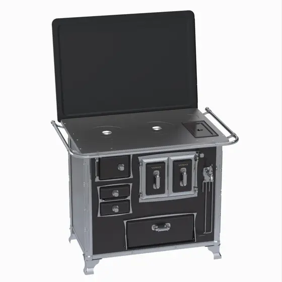 Fogão a Lenha Venax Preto Gabinete Caldeira GII N 2 Sec XVIII