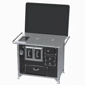 Fogão a Lenha Venax Preto Gabinete Caldeira GII N 2 Sec XVIII