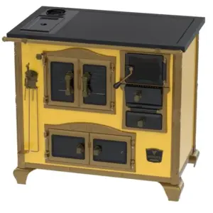 Fogão a Lenha Venax Amarelo com Caldeira Imperador Premium N 2