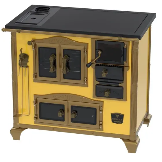 Fogão a Lenha Venax Amarelo com Caldeira Imperador Premium N 2