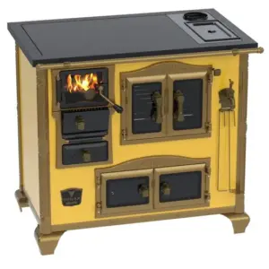 Fogão a Lenha Venax Amarelo com Caldeira Imperador Premium N 2