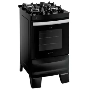 Fogão de Piso a Gás Atlas 4 Bocas com Mesa de Vidro Agile Up Fogão de Piso a Gás Atlas 4 Bocas com Mesa de Vidro Agile Up