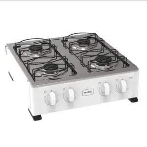 Fogão de Mesa a Gás Realce 4 Bocas Sem Tampa Apolo Fogão de Mesa a Gás Realce 4 Bocas Sem Tampa Apolo