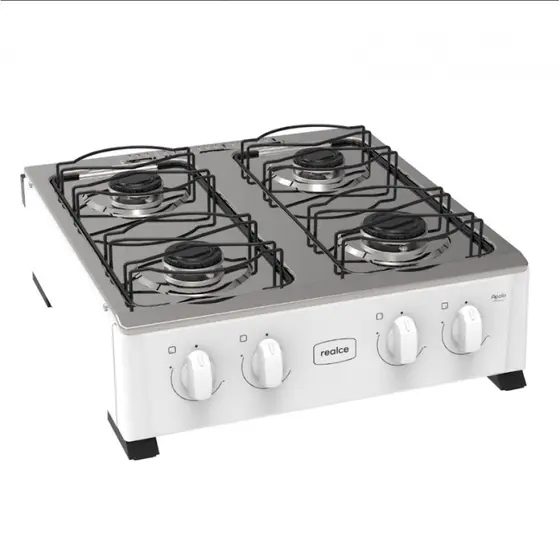 Fogão de Mesa a Gás Realce 4 Bocas Sem Tampa Apolo