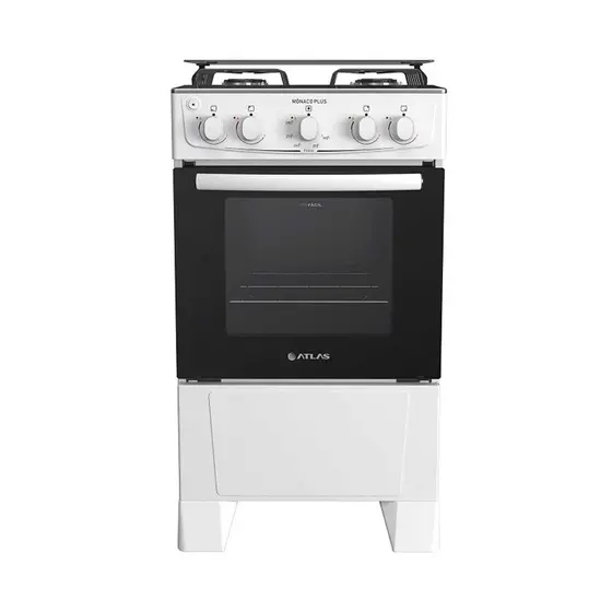 Fogão de Piso a Gás Atlas 4 Bocas Acendimento Automático Mônaco Plus