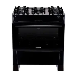 Fogão de Piso a Gás Atlas 5 Bocas Com Acendimento Automático Mônaco Top Glass