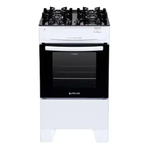 Fogão de Piso a Gás Atlas 4 Bocas Branco Acendimento Automático Mônaco Top Glass Fogão de Piso a Gás Atlas 4 Bocas Branco Acendimento Automático Mônaco Top Glass