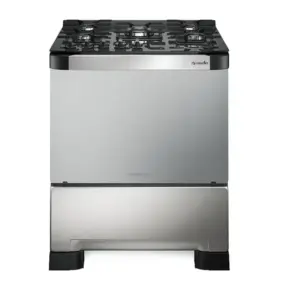 Fogão de Piso a Gás Mueller 5 Bocas Inox com Timer Bivolt Decorato Vetro G3 Fogão de Piso a Gás Mueller 5 Bocas Inox com Timer Bivolt Decorato Vetro G3