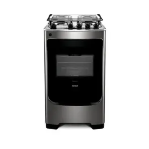 Fogão de Piso a Gás Consul 4 bocas cor Inox com acendimento automático CFO4NAR Fogão de Piso a Gás Consul 4 bocas cor Inox com acendimento automático CFO4NAR