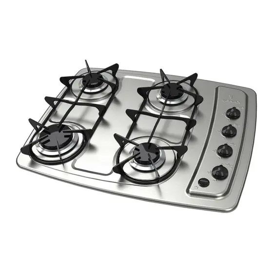 Cooktop Gás 4 Bocas Venax Inox GLP Bivolt Cook