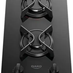 Cooktop a Gás Dako 2 Bocas Preto com Mesa de Vidro Bivolt Supreme Cooktop a Gás Dako 2 Bocas Preto com Mesa de Vidro Bivolt Supreme