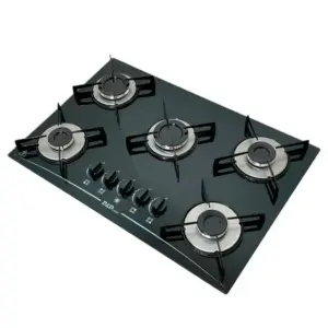 Cooktop Gás 5 Bocas D&D Metal Preto Acendimento Automático Cooktop Gás 5 Bocas D&D Metal Preto Acendimento Automático