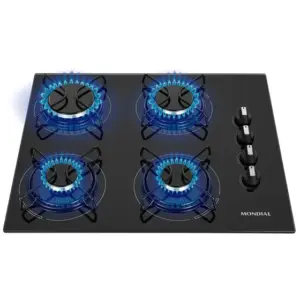 Cooktop Gás 4 Bocas Mondial Bivolt CTG01 Cooktop Gás 4 Bocas Mondial Bivolt CTG01