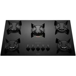 Cooktop Gás 5 Bocas Atlas Superautomático Vidro Temperado U Top Cooktop Gás 5 Bocas Atlas Superautomático Vidro Temperado U Top