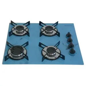 Cooktop Gás 4 Bocas Chamalar Ultra Chama Marmo Azul Bivolt