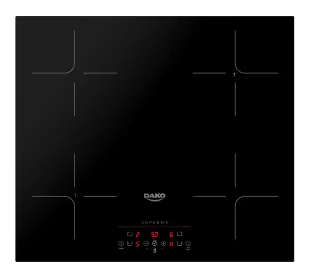 Cooktop Indução 4 Bocas Dako Preto 220v Supreme