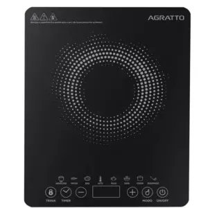 Fogão Cooktop Indução 1 Boca Agratto Preto 127v Fogão Cooktop Indução 1 Boca Agratto Preto 127v
