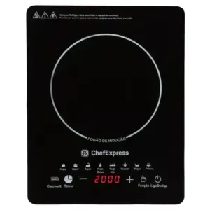 Fogão Indução 2 Bocas Chef Express Elétrico Vitrocerâmico 3500w Linha Premium Fogão Indução 2 Bocas Chef Express Elétrico Vitrocerâmico 3500w Linha Premium
