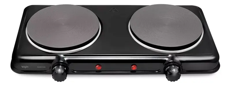 Cooktop Elétrico Elgin 2 Bocas 2000w Preto 110v