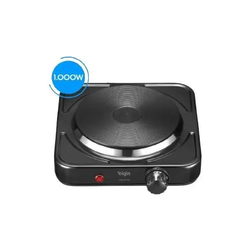 Fogão Elétrico 1 Boca Elgin Portátil 1000W 220V FOG20