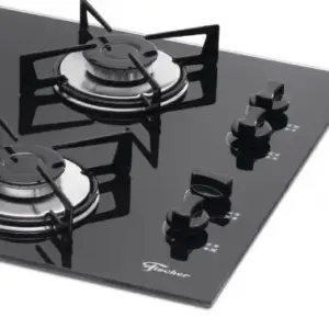 Cooktop Gás 4 Bocas Fischer Mesa Vidro Preto Bivolt 5713 Cooktop Gás 4 Bocas Fischer Mesa Vidro Preto Bivolt 5713