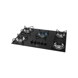 Cooktop Gás 5 Bocas Fischer Trempe Esmaltada Aramado Fit Line