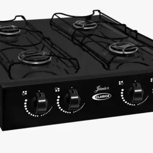 Cooktop Gás 4 Bocas Clarice Preto Júnior 4B Cooktop Gás 4 Bocas Clarice Preto Júnior 4B