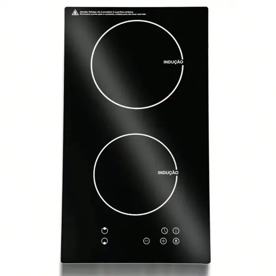 Cooktop Indução 2 Bocas Hnimports Vitrocerâmica Preto 3500W