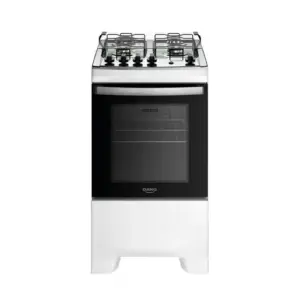 Fogão de Piso a Gás Dako 4 Bocas Branco Mesa Inox Bivolt Supreme